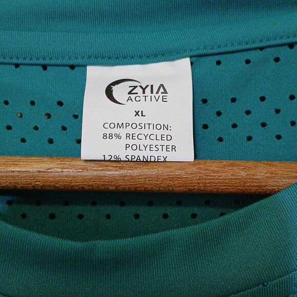 Zyia teal chill long T-RC long sleeve active top - Picture 5 of 6
